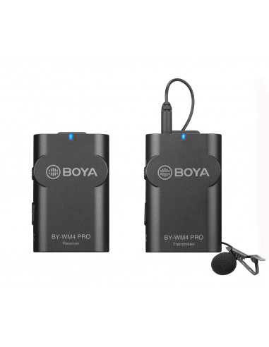 Kit Micrófono lavalier inalámbrico Boya WM4 PRO 1TX + 1RX