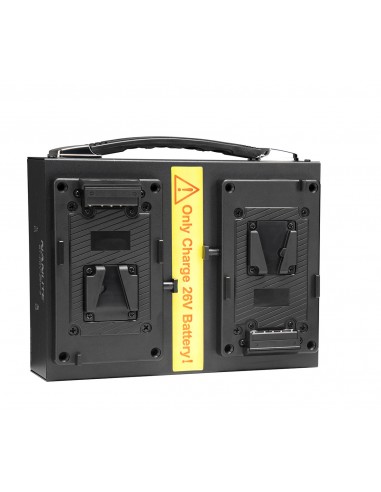 Nanlite cargador Dual para baterias V-mount 26 V