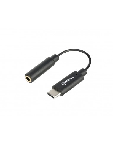 Cable BOYA TRRS hembra a USB Tipo C (Android) 6 CM.