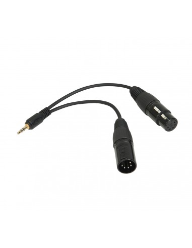 Cable adaptador DMX con conector 3.5 mm.