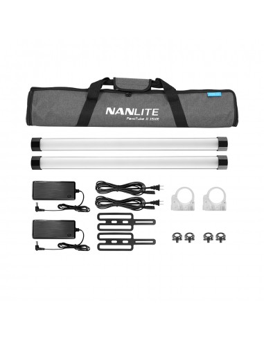 Kit 2 x Nanlite Pavotube II 15XR con batería