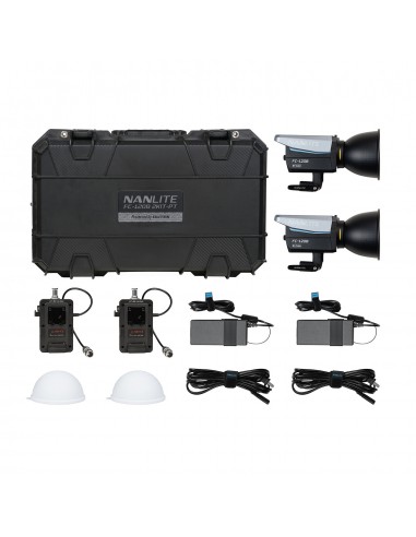 Kit 2 x Foco Nanlite FC-120B Bi-color + Battery Grip
