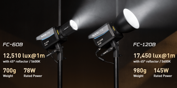 Nanlite FC-Series. de 60 a 500w. El estilo se hace portátil y "full-color" RGBW